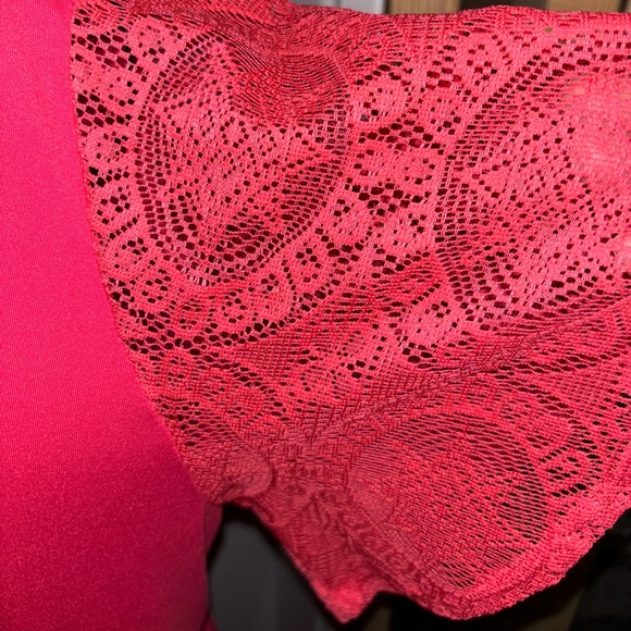 Haptics coral baby doll dress size M w/pockets on the side - Picture 7 of 8